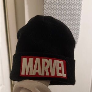 Marvel Black and Red Logo Beanie